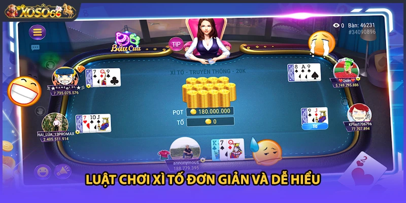 Luật chơi Xì Tố đơn giản và dễ hiểu