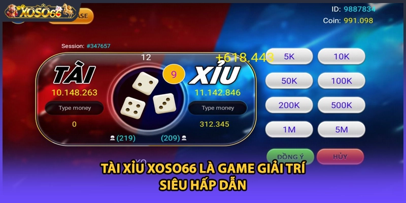 Tài Xỉu Xoso66 là game giải trí siêu hấp dẫn